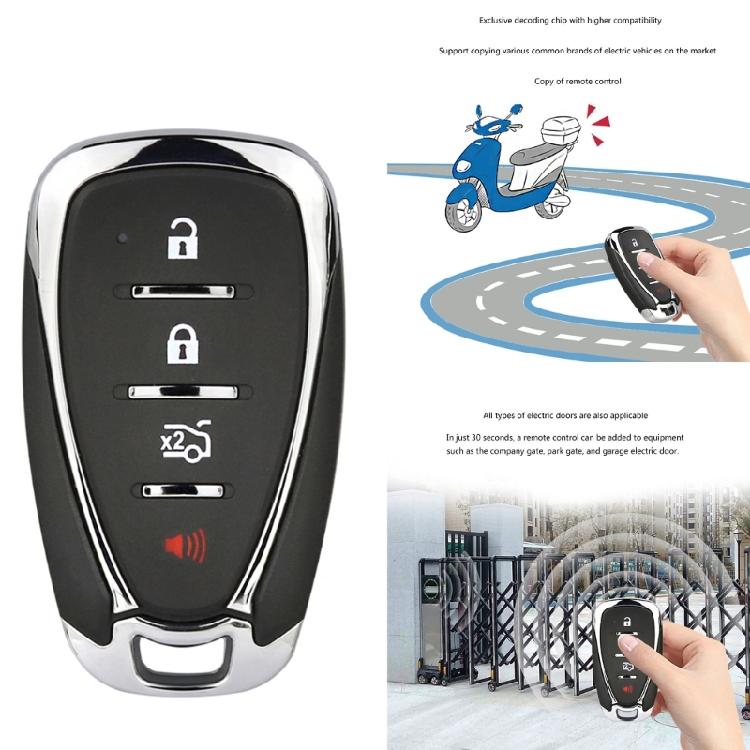 4-key Button Cloning Universal Remote Control Key for Garage Door Gate Opener