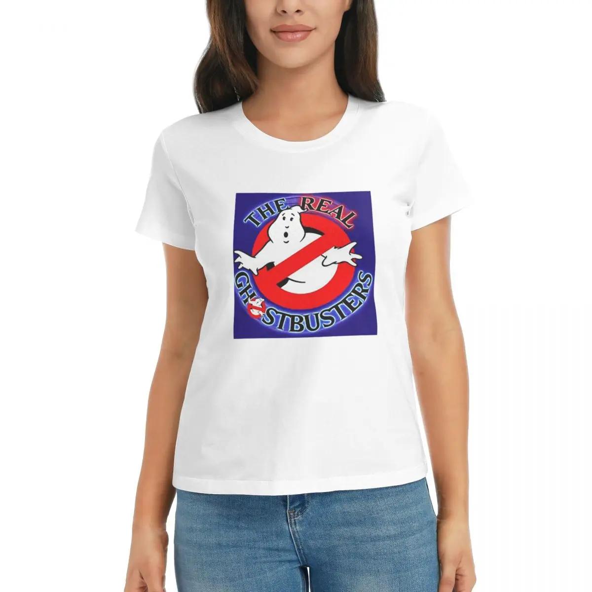 

Women TShirt The GhostBusters Logo Pattern Summer Short Sleeve Tees Round Neck Cotton T Shirts Clothes Tops Streetwear S