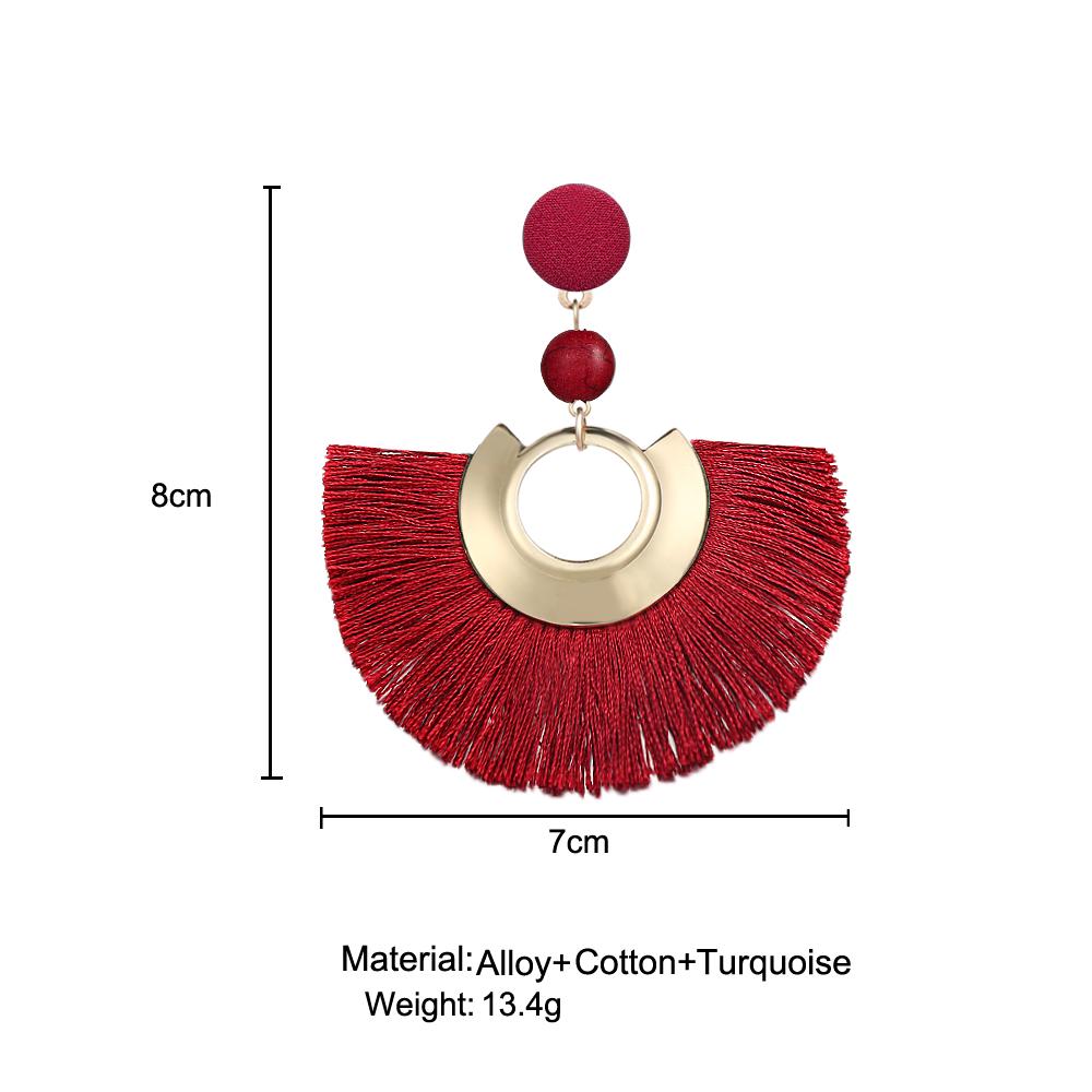 Women Fashion Bohemian Tassel Drop Earrings Charm Jewelry Gifts