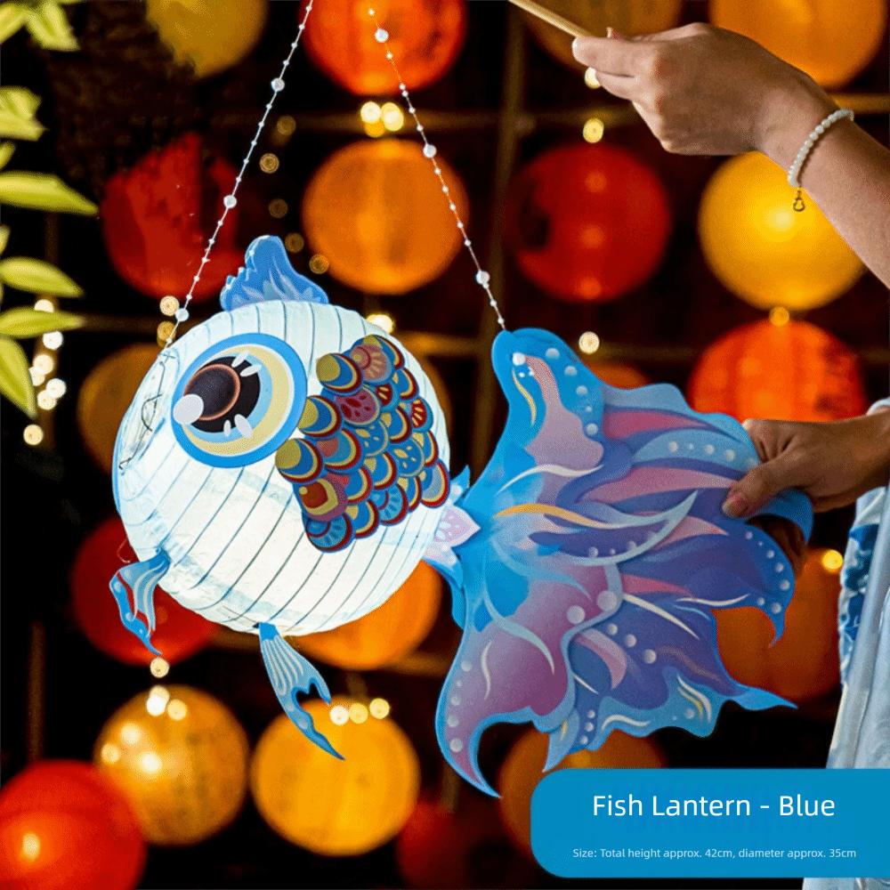 

Handmade Mid-Autumn Festival Lantern Cartoon Goldfish Mid-Autumn Festival DIY Lantern Festival