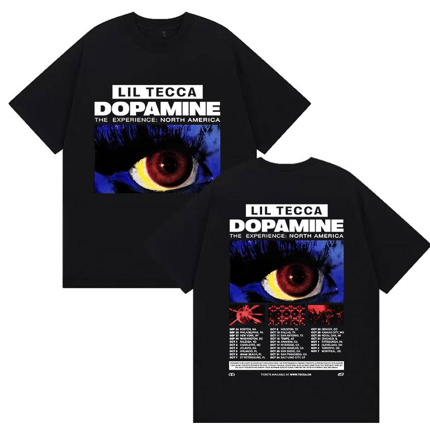 

Lil Tecca Dopamne The Experience Album Merch TShirt Rap Hip Hop Style Clothing Tshirts Unisex Oversized Cotton T Shirt 3XL