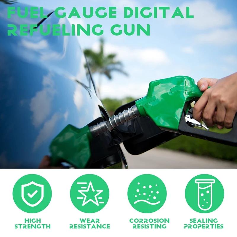 Garage Gas Station Fuel Nozzle Auto Shut Off Gasoline Diesel Refueling Gun Premium Aluminum Alloy Leak Proof Fueling Tool