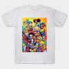 Asian Size Men Print T-shirt The Boondocks No-Cut Heat Transfer Print Cotton Tshirt
