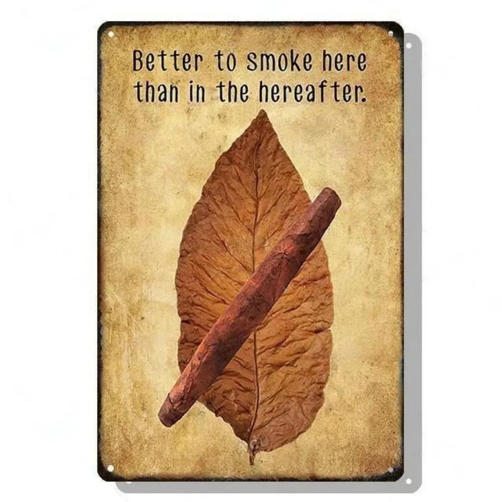 Whiskey Metallschilder Zigarren Wanddekoration Plakette Vintage Kunst Poster Eisenmalerei für Man Cave Zuhause Café Garten Club Bar