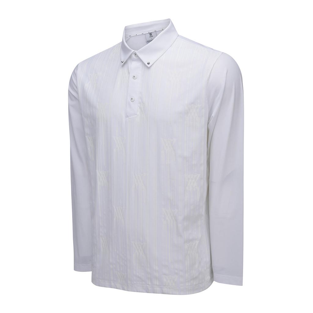 Anew Golf Men Artwork Point Long T-Shirt_Wh