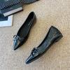 W629-3 French fairy style pointed Mary Jane women's shoes 2025 spring and autumn new models with skirt bow single shoes women