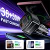 Usb Type-C Pd 38W Car Charger Led Display 4 Ports Quick Charge 3.0 Fast Charging Phone Adapter For Iphone 15 14 Samsung Xiaomi