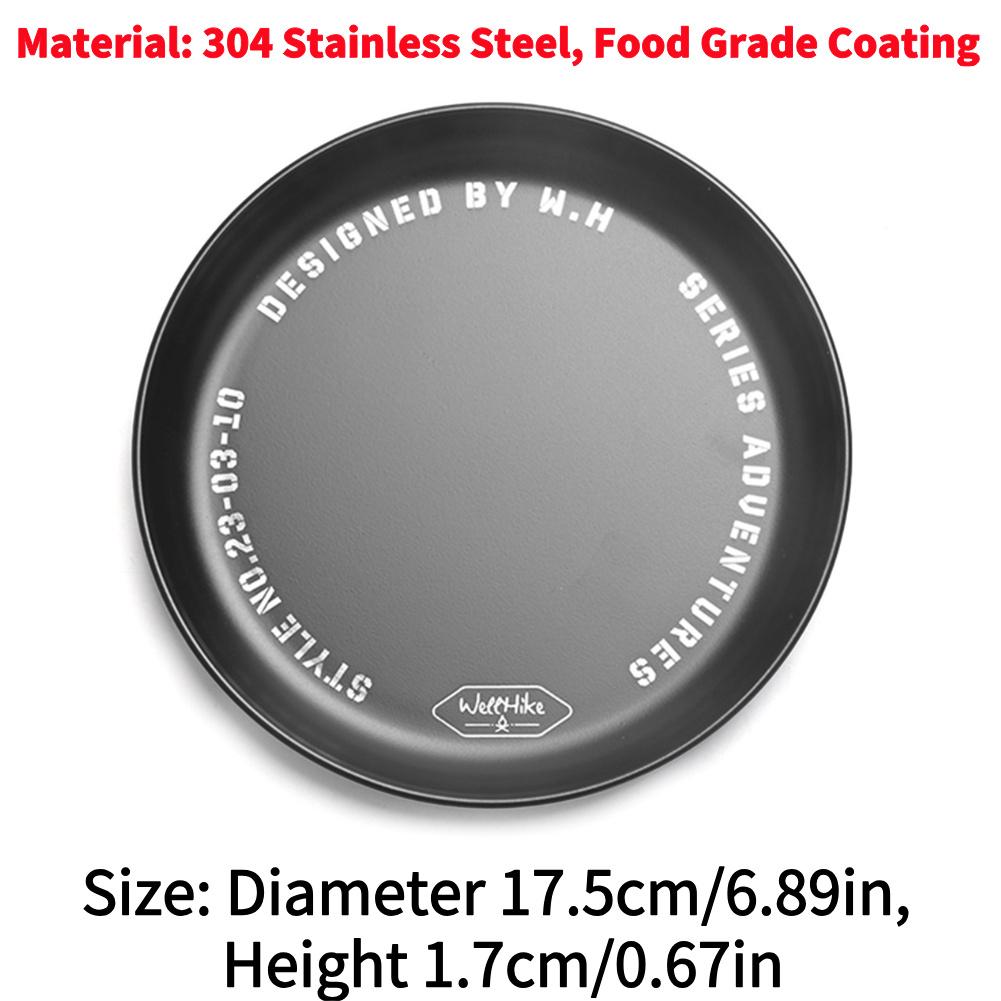 Titanium Camping Plate Outdoor Ultralight Portable Tableware Cookware Stackable Tray For Picnic Hiking Kitchen Equipment