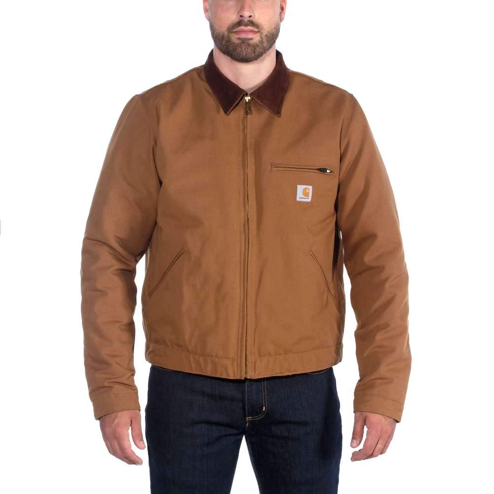 Carhartt Duck Detroit Jacket Big Tall Carhartt Large Men's (Regular, & Sizes), Brown,