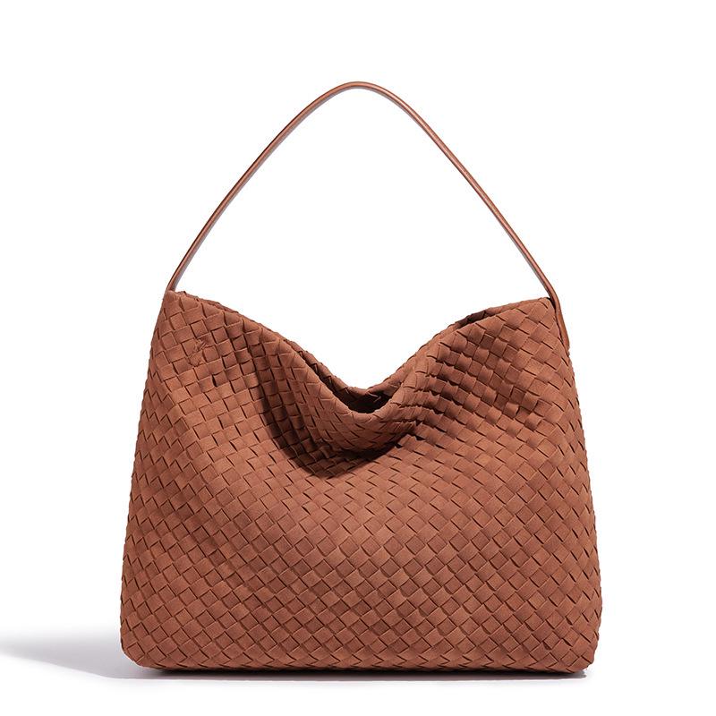 Bolso Tote Tejido a Mano de Gran Capacidad para Mujer: Bolso Cubo Versátil para el Día a Día y Cruzado