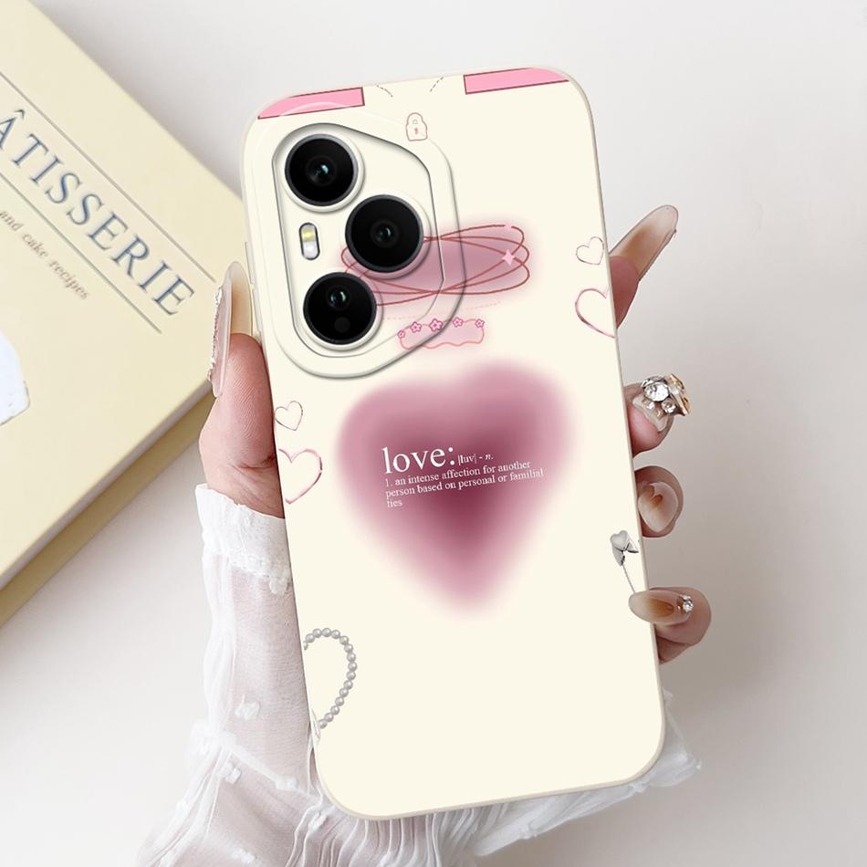 For Honor 400 Pro Honor400 Beautiful Bow Rose Painting Phone Case For Honor 400 400Pro 5G Soft Silicone Cases