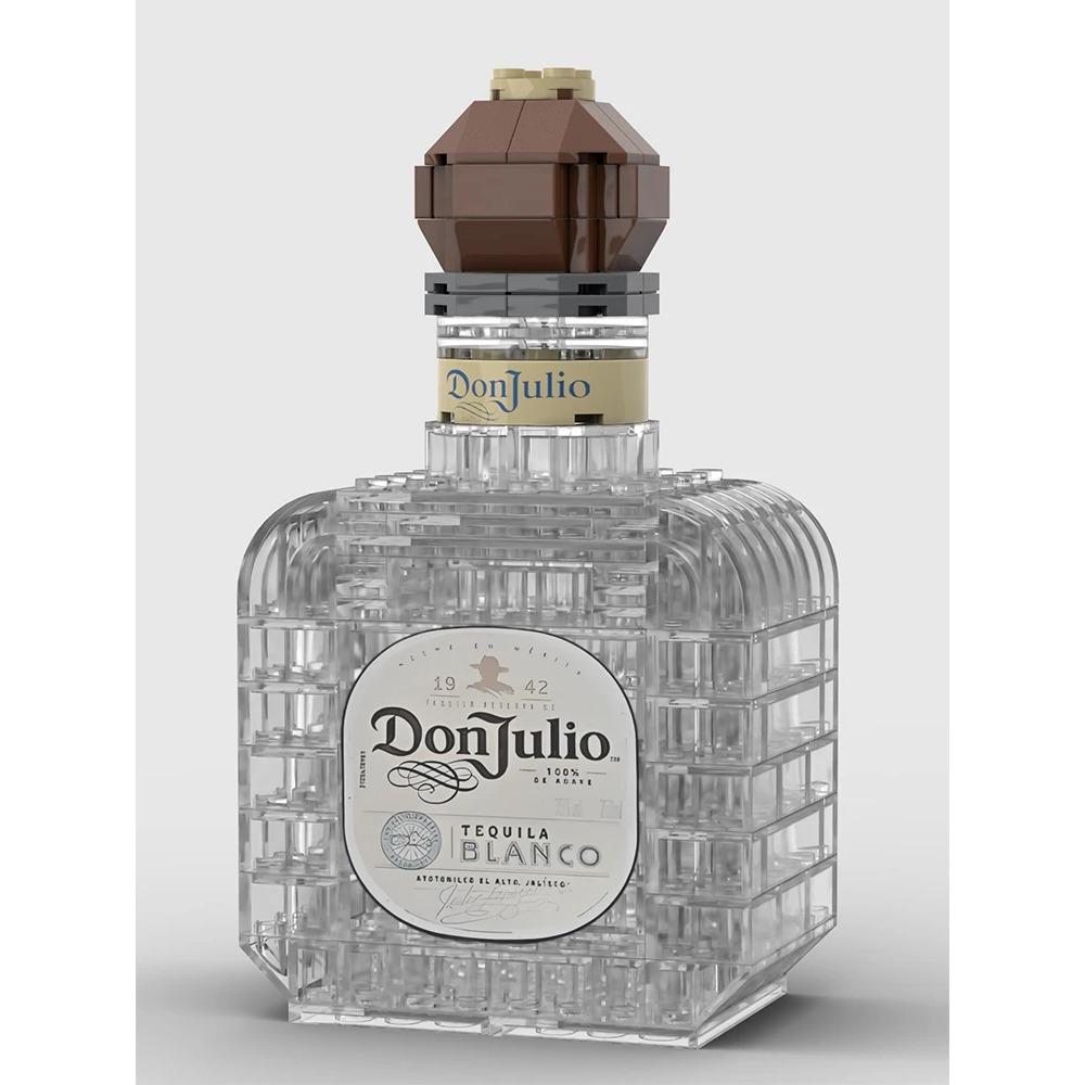 Kreativní stavebnice láhve na whisky bez krabice, 3D puzzle DIY modely pro dospělé, dekorace do domácího baru, k dispozici 10 stylů