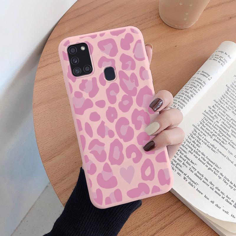 For Samsung Galaxy A21S A50 A51 A52 A32 A31 Phone Case Fashion Leopard Print Pattern Soft Silicone Fundas Protective Cover Shell
