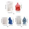 Silicone Candle Mold, Religion Nativity Figure Epoxy Gypsum Mould for DIY Handcrafts Resin Plaster Home Decorations