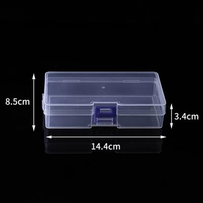 Pp Empty Box Lock Sample Display Covered Plastic Box Jewelry Bead Finishing Storage Fishing Gear Stationery Storage Box