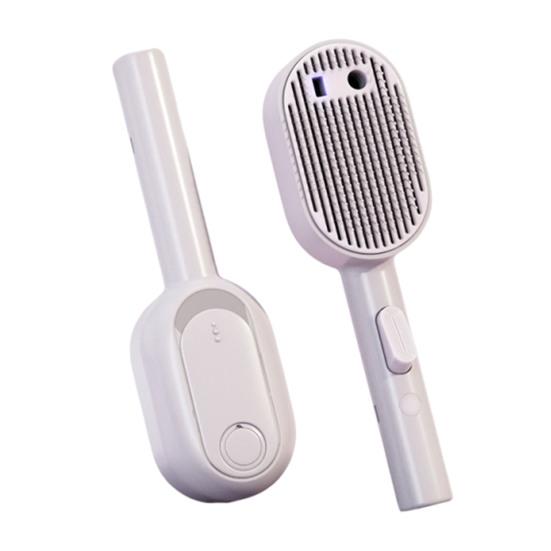 Hunde Nebelbürste 3 in 1 Selbst reinigende Katzenbürste Nebelspray Antistatische Massagebürste Wiederaufladbarer Pflegekamm für Haarendung Langes kurzes Haar Haustiere Verwendung