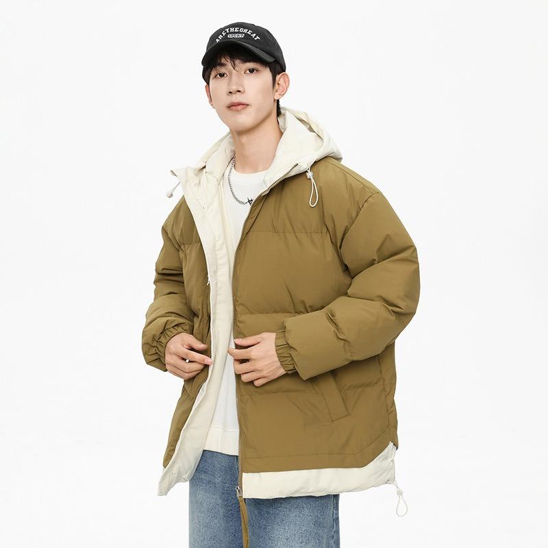 New cotton-padded clothes men's trend cold-proof thickened cotton-padded clothes men's and women's casual loose cotton-padded jackets men's