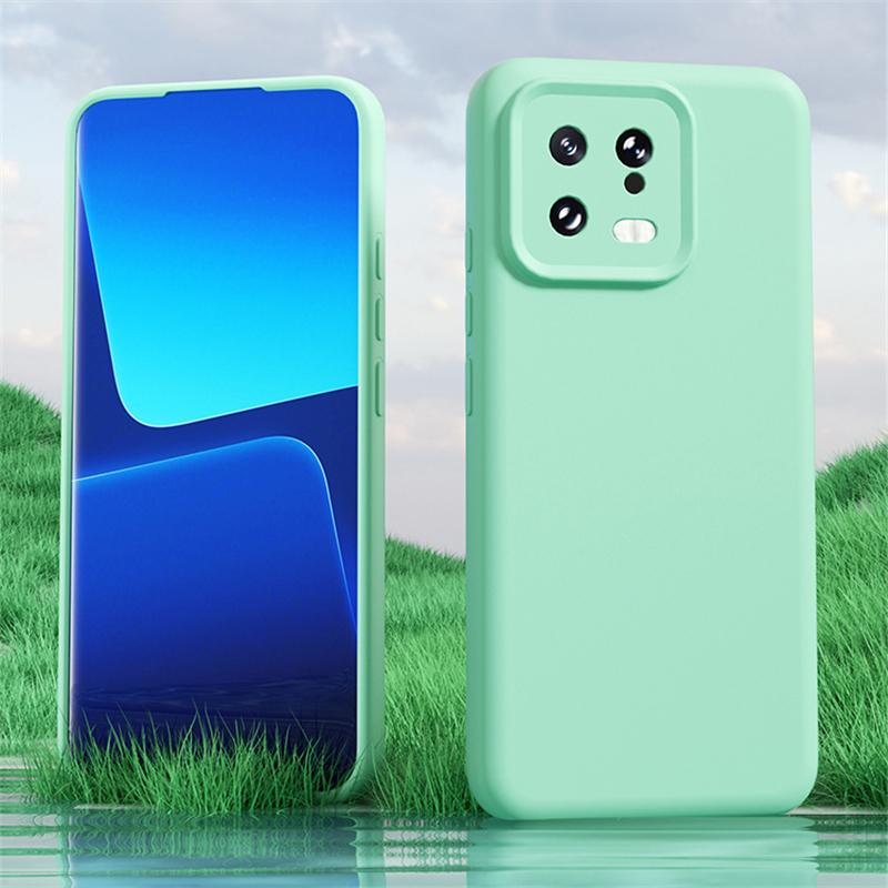 Xiaomi 13 12 Pro 12x 12s İçin Kablosuz Şarj Magsafe Yumuşak Sıvı Silikon Telefon Kılıfı Manyetik İnce Cilt Koruma Kapağı