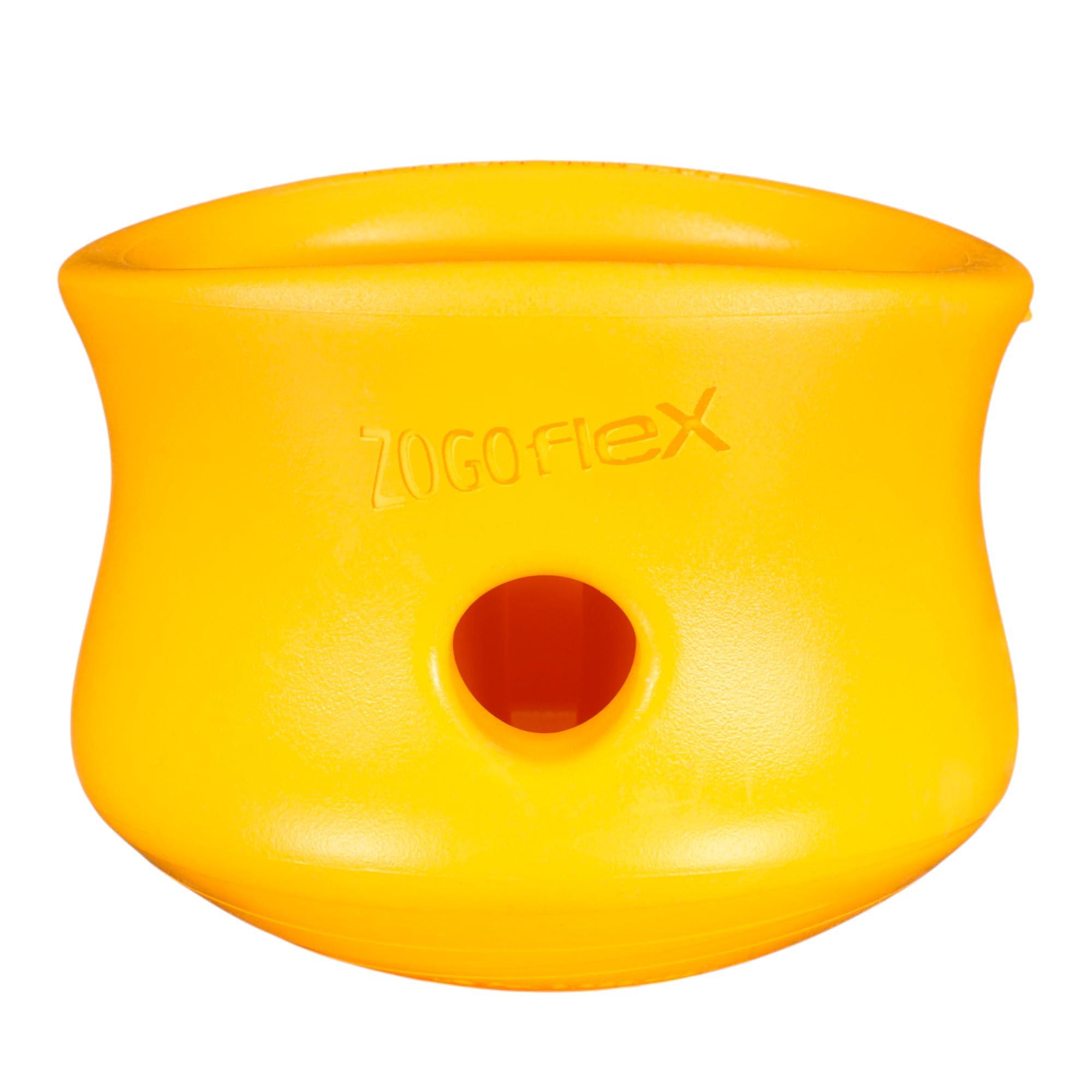 West Paw Zogoflex Tapple Dog Educational Toy with Treat Holder, Prevents Fast Eating, Durable and Unbreakable Dog Toy [Limited Edition Sunflower (Yell