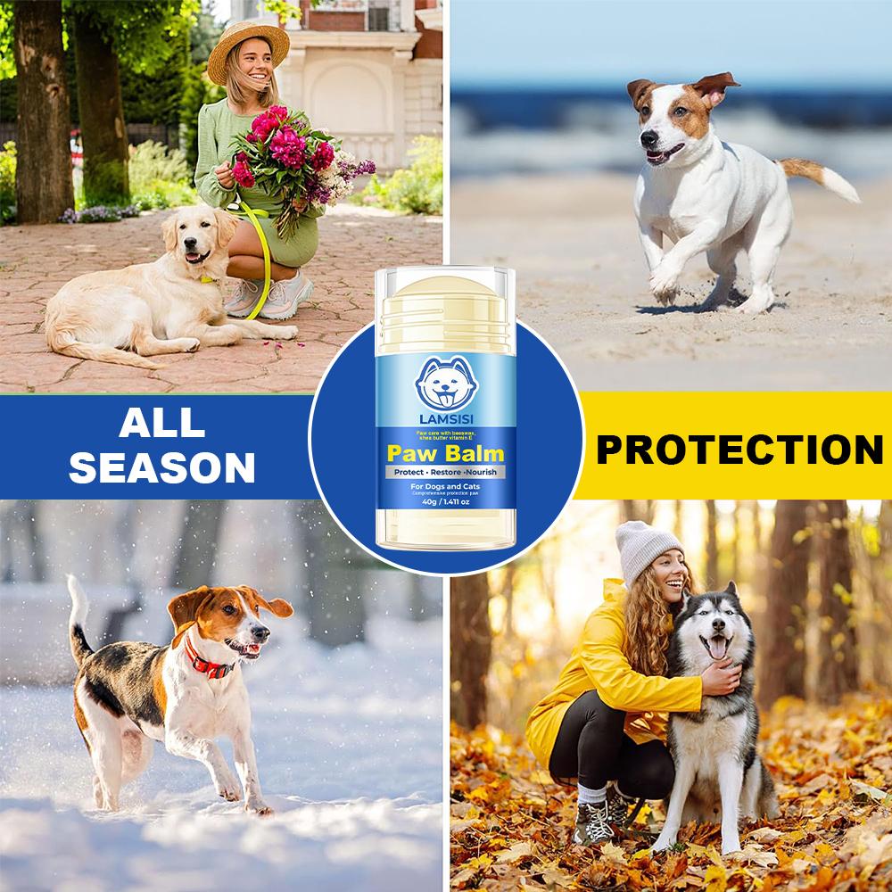 Paw Balm-Heals Dry And Cracked Nose & Paws-Relives Paws Allergy Symptoms-Protects Paws Year-round, 40g