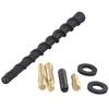 1 * 18cm Creative Car Spiral Pattern Short Antenna Mast Rod Radio AM/FM Off-road Vehicle Modified Antenna For Ford F150