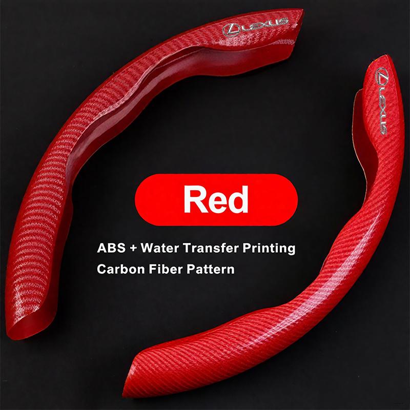Pro Lexus LS LC RZ IS350 ES300 GS350 CT200h GX460 LX570 RX500h NX300 UX260 LBX Auto Protiskluzový Potah Volantu z Uhlíkových Vláken