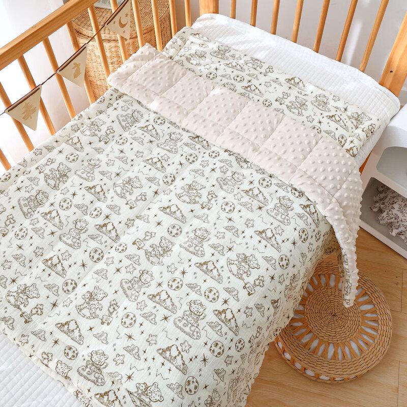 Newborn Soft Warm Lyocell Fiber Quilt - Flower Bear