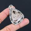 Friendship Day Deal 925 Silver Trillion Charoite Gemstone Bezel Pendant Jewelry