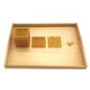 Plateau de rangement en bois Jouet d'apprentissage précoce Plateau de tri et de collecte Jouet interactif pour la maternelle Outil d'apprentissage et d'enseignement