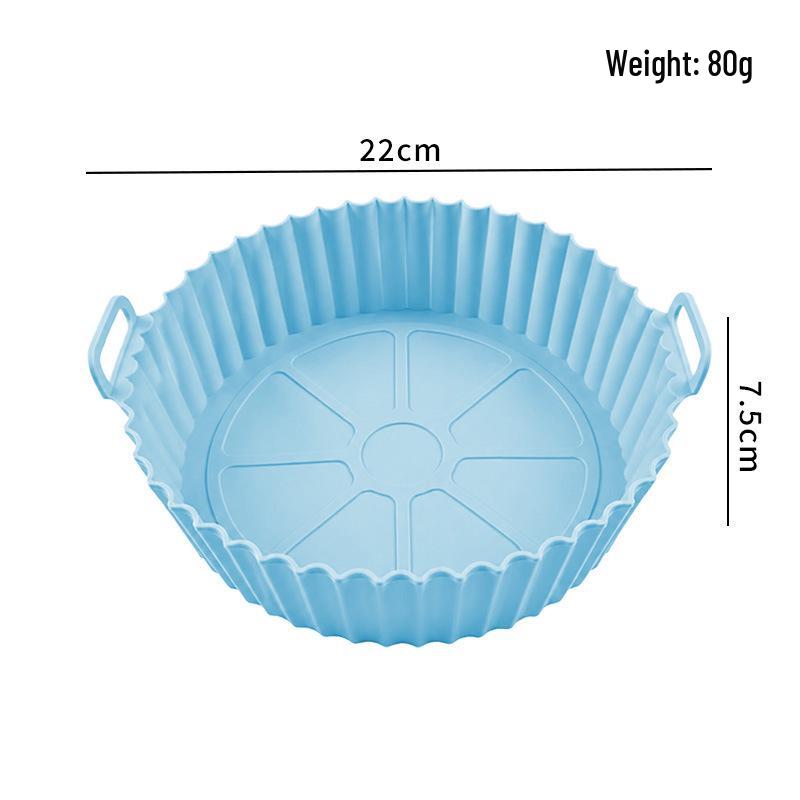 Silicone Baking Pan - High Heat Resistant, Easy to Clean, Round Mold for Air Fryers