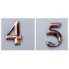 2.7-Inch Abs Metal Sensing Number Plate 7Cm Stereoscopic House Number Digital Door Head Stereoscopic Characters