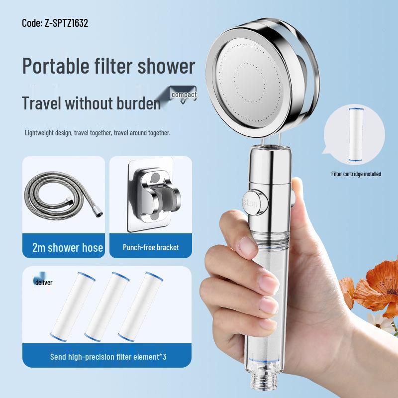 Thailand Portable Filtered Shower Head for Travel and Skin Beautification