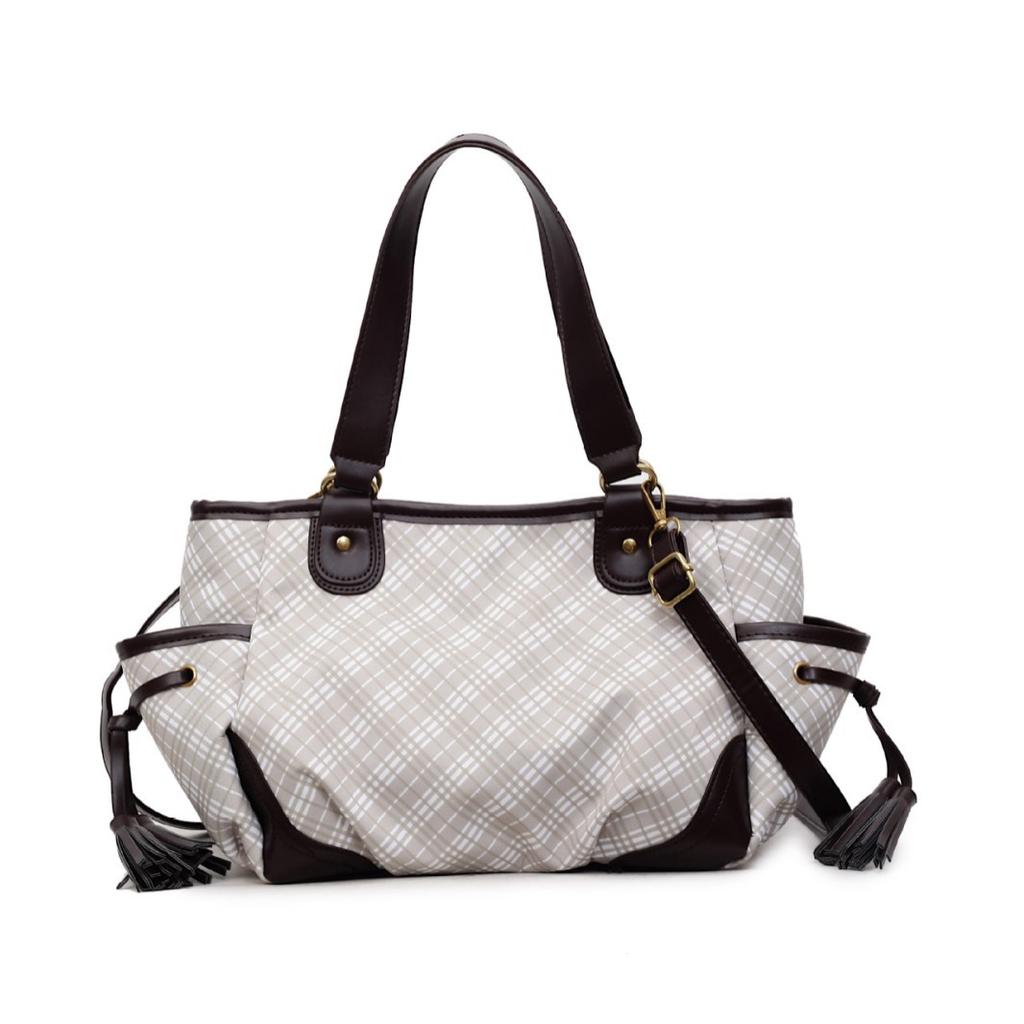 Neue einfache Retro-Textur-Tasche Mode Umhängetasche Temperament Pendeln Große Kapazität Achsel-Schultertasche Tragetasche