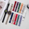For Samsung Galaxy Watch 5 40mm/44mm/Watch 5 Pro 45mm Circle Design Watch Strap Sport Silicone Watch Band Replacement