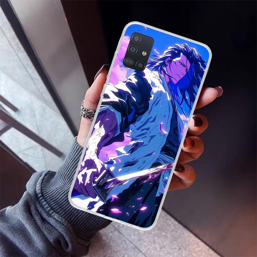 Bleach Kuchiki Byakuya Phone Case For Samsung Galaxy A12 A52S A42 A32 A22 A51 A50 Note 20 Ultra 10 S10 Plus A71 A70 A31 A30 A10S