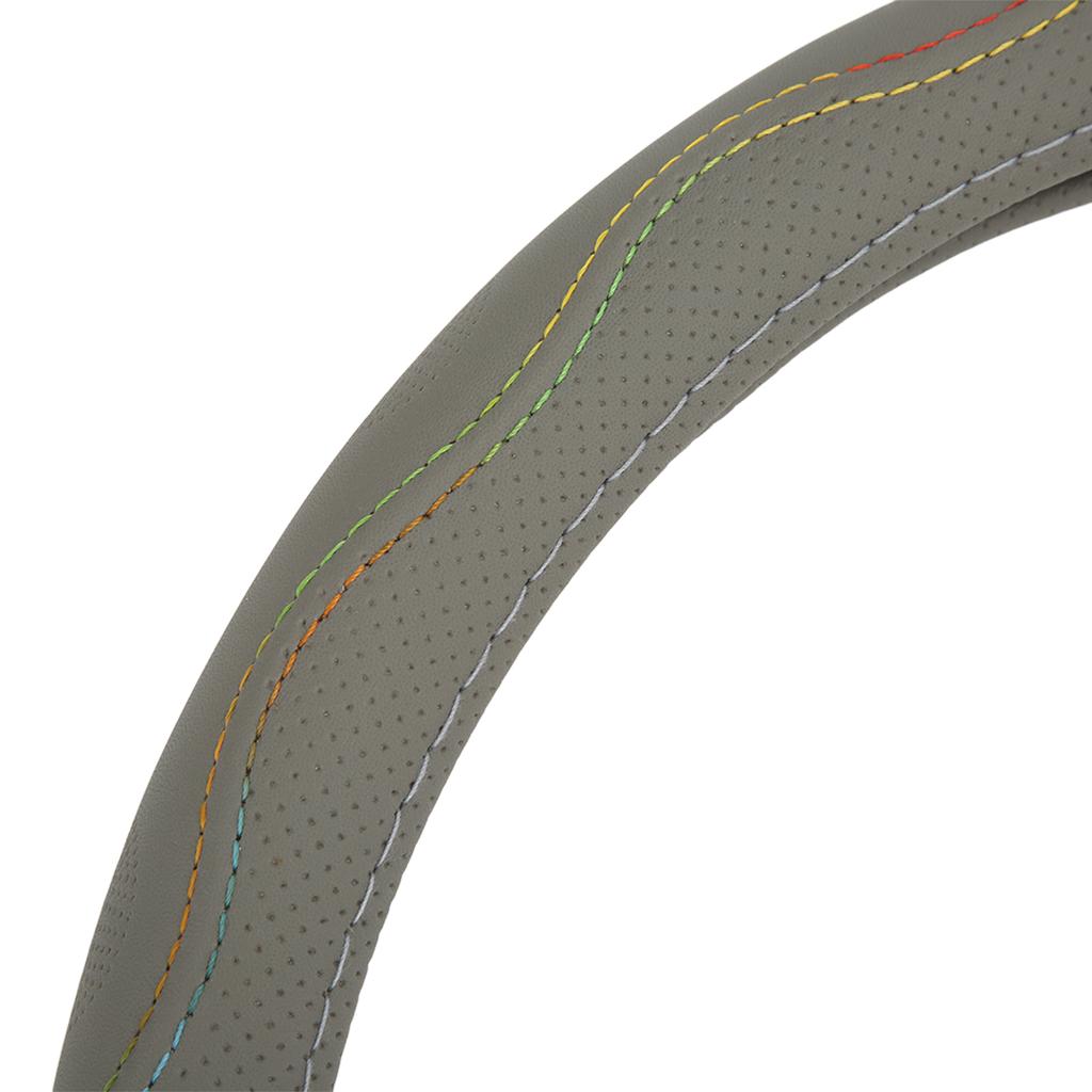 Car Steering Wheel Cover 15in   Fit Artificial Leather Protector for Modification