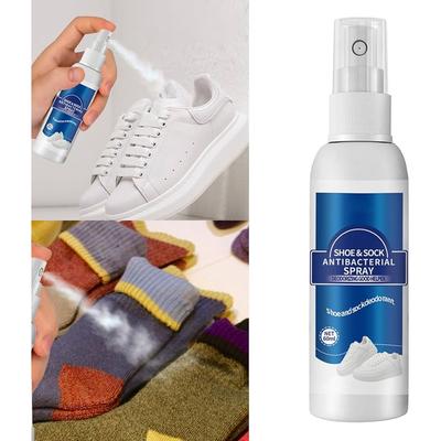 Antibacterial Shoe Spray 60ml,Foot Odor Eliminator, Sock & Shoe Freshener, Antiperspirant for Foot Health