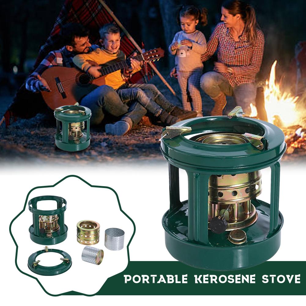 Kerosene Stove Iron Cooking Stove Core Portable Mini Camping Stove 8 Wicks Multipurpose Camping Equipment for Picnic Hiking Tool