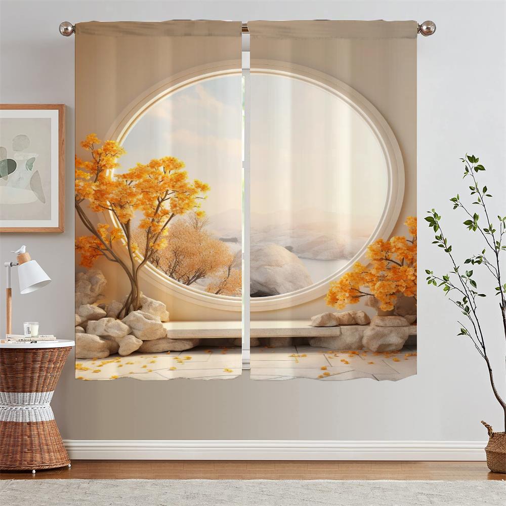 

Dream Amber Blackout Подхваты для штор Тюль для кухни Шторы Шкафы для гостиной Украшения Жалюзи Жалюзи Разделительные завитки W50xH70cmx2pcs-CL