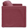 Floor Sofa with Sleeping Function Burgundy 112x174x55 Cm Fabric