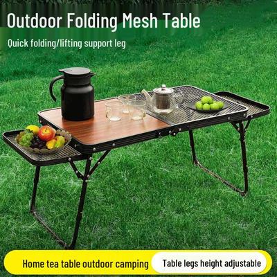 Ultralight Portable Folding Camping Table with Extendable Wings