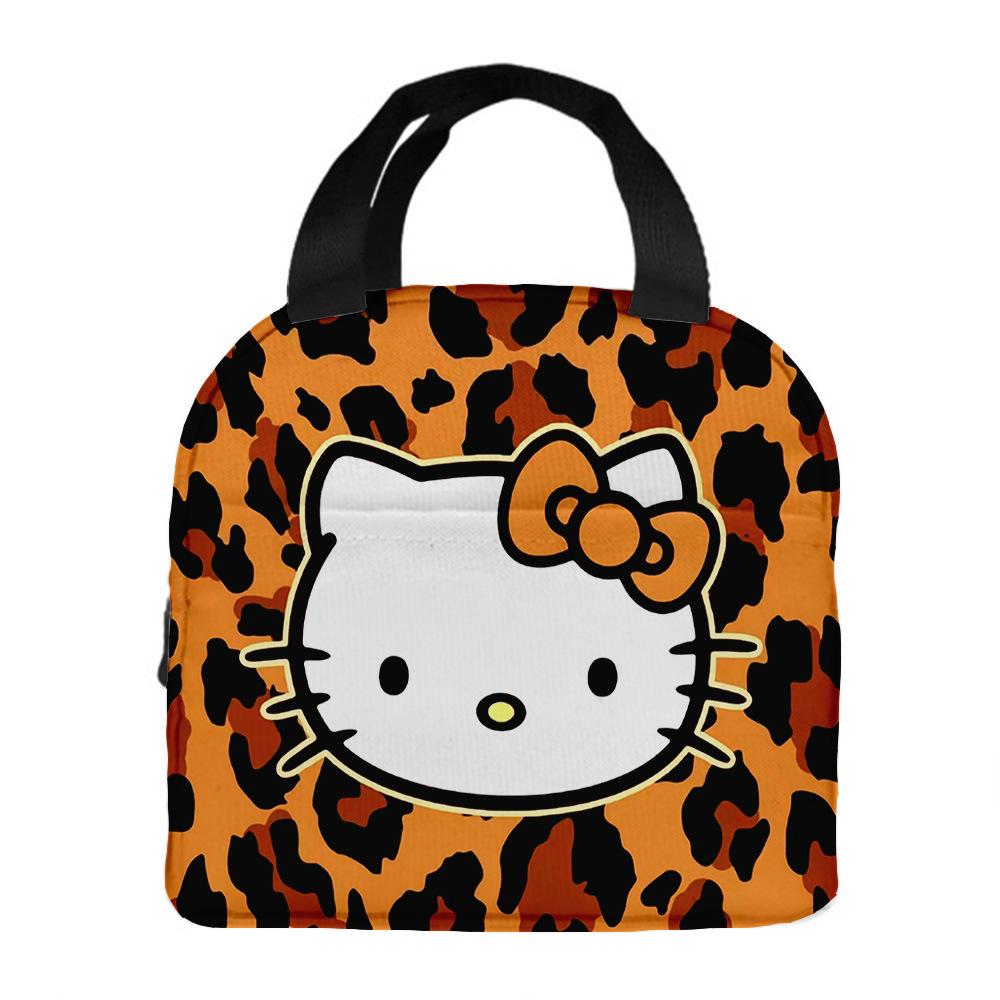Hellokitty Handheld Meal Bag Cartoon Bento Bag Insulated Lunch Box Bag With Rice Storage Bag Portable