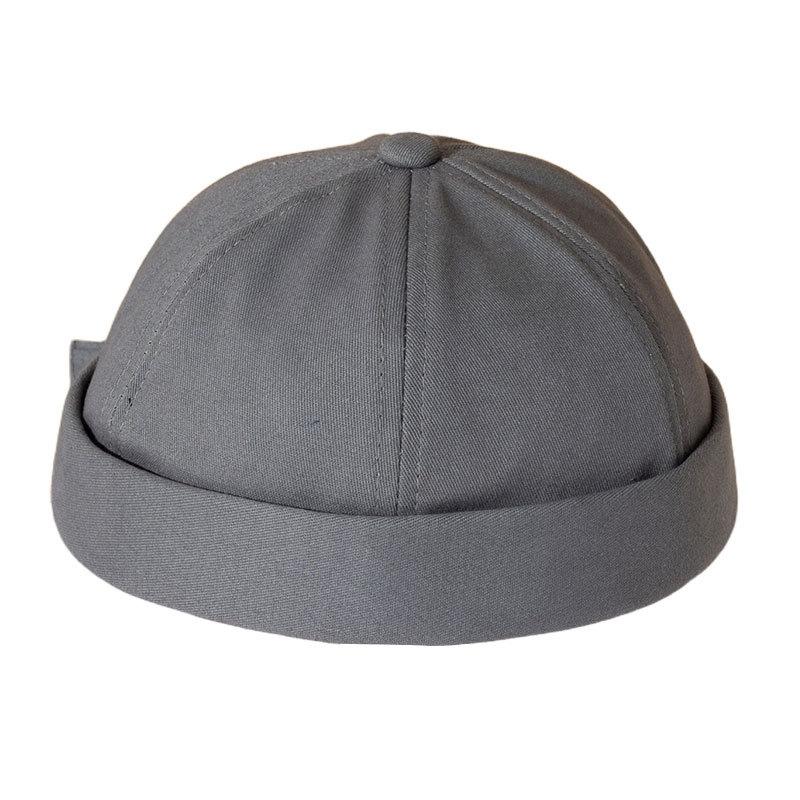 Vintage Men's Summer Cotton Brimless Skullies Cap Street Portable Docker Hats Multipurpose Beanie Hat Hip Hop Hats Japanese INS