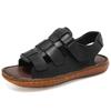 Sports summer sandals Quality genuine leather casual style Versatile beach walking Hot selling youth Plus Size -46 Shoes