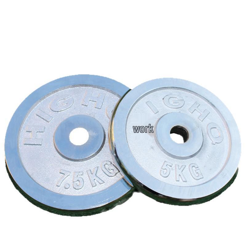 Cast Iron Dumbbell & Barbell Plates - Small Hole Weight Plates for Home Fitness