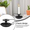 Black Candle Holder Iron Candlestick Holder Decorative Candelabras For Mantle Desktop Fireplace Floor Bedroom Bathroom Wedding
