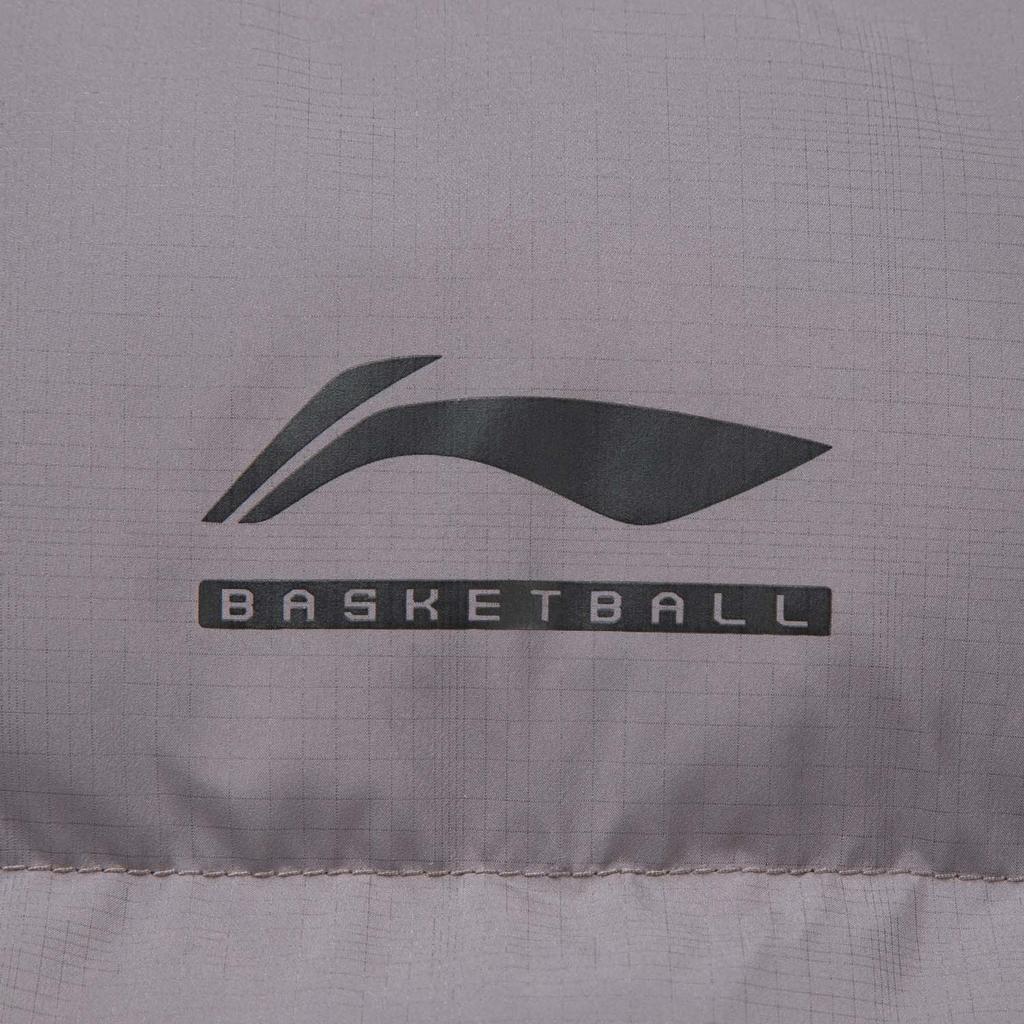 Li Ning CBA Series Locker geschnittene Baumwolljacke mit Kapuze und grafischem Logo für Herren Jacken AJMV069-5