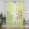 Sumikko Gurashi Shades Kitchen Curtains 2 Pieces Blackout Curtain for Room 2 Panel Halloween Decoration Home Interior Curtains