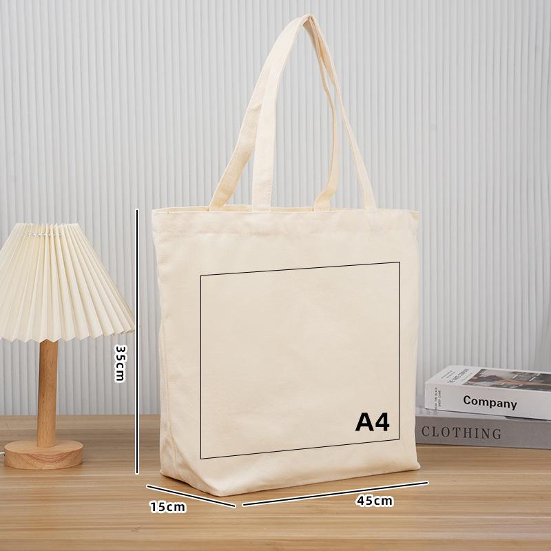 Custom High-End Canvas Tote Bag with Logo Printing