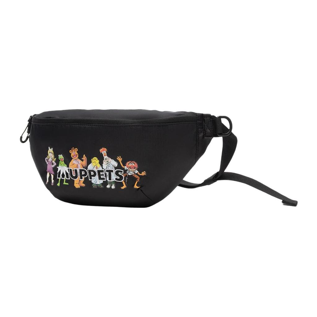 New LiNing Disney, Collaboration Muppet Comet Products Fabric Shoulder Bag, Crossbody Bag, Sling Bag Regular Unisex Black ABDS473-2